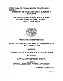 ESTRATEGIAS DIDÁCTICAS PARA EL APRENDIZAJE DE LA ALFABETIZACIÓN.. Página 1