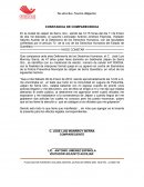 CONSTANCIA DE COMPARECENCIA.