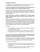 La Investigación de Mercado.