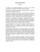 LA CALIDAD DE SOFTWARE.