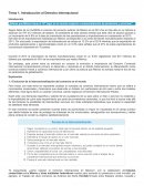 Introducción al Derecho Internacional.