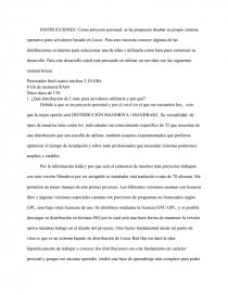 Sistemas operativos Linux orientados a servidor... Página 1