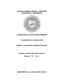 Ensayo: Filosofía de la educación.