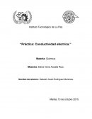 Práctica: Conductividad eléctrica.