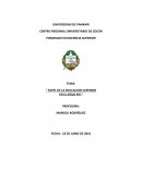 LA EDUCACION SUPERIOR EN EL SIGLO XXI.