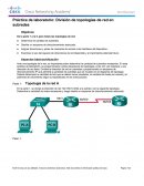 Práctica de laboratorio: División de topologías de red en subredes.