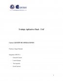 Gerencia de Operaciones - Trabajo Aplicativo