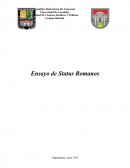 Status de los Ciudadanos Romanos