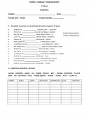 Prueba semestral Lenguaje 6°.