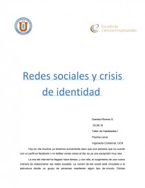 Redes sociales y crisis de identidad.. Página 1