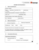 Informe psicopedagogico. las capacidades de Gianella