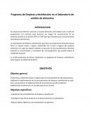 PROGRAMA DE LIMPIEZA Y DESINFECCIÓN EN EL LABORATORIO