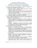 Desastres y Emergencias Tecnológicas