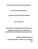 Trabajo integrador de la asignatura diagnóstico de intervención socioeducativa