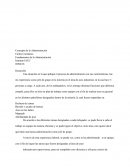 Concepto de la Administración - Fundamentos de la Administración