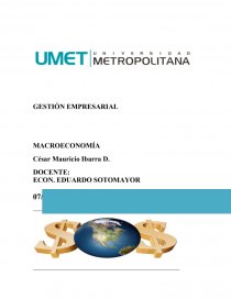 GESTIÓN EMPRESARIAL- MACROECONOMÍA. Página 1