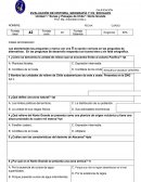 EVALUACIÓN DE HISTORIA, GEOGRAFÍA Y CS. SOCIALES.