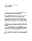 Memoria Barrio Italia, Santiago.