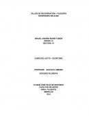 TALLER DE RECUPERACIÓN – FILOSOFÍA