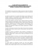 La influencia de los medios de comunicación en la formación de la cultura juvenil y el impacto en la creatividad