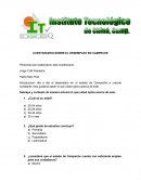 CUESTIONARIO SOBRE EL DESEMPLEO EN CAMPECHE