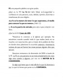 FE una pequeña palabra con gran poder.