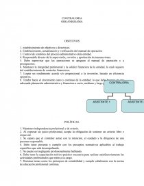 CONTRALORIA ORGANIGRAMA. Página 1