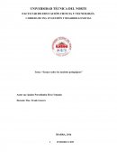 Ensayo sobre los modelos pedagógicos