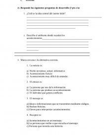 Prueba comprension lectura 5°.. Página 3