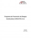 Programa de Prevención de Riesgos - Constructora CONCATEC S.A.