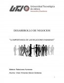 DESARRROLLO DE NEGOCIOS “LA IMPORTANCIA DE LAS RELACIONES HUMANAS”
