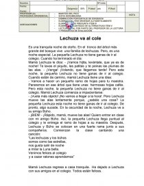 Prueba comprension lectura 5°.. Página 1