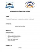 Principios de la planeación, ventajas y desventajas de la planeación