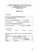 INFORME FINAL ESCOLAR.