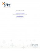 PMO Carta de Cierre de un Proyecto.