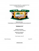 Panorama actual de la educacion en Mexico