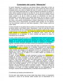 Comentario del cuento “Alienación”