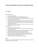 PONTIFICIA UNIVERSIDAD CATOLICA DEL ECUADOR SEDE IBARRA.