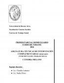 ASIGNATURA TÉCNICAS DE INTERVENCIÓN COMPLEMENTARIAS/ DIMENSIÓN INTRUMENTALDEL TRABAJO SOCIAL