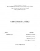 Tema: Operaciones financieras.