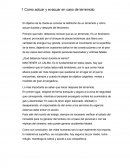 El objetivo de la charla es conocer la definición de un terremoto y cómo actuar durante y después del fenómeno..