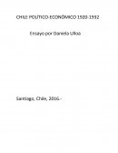 Chile 1920-1038, Ámbito Político-Económico.