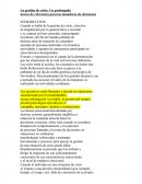 La gestión de crisis: Un prolongado.