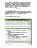 Encuesta Clima Organizacional.