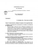 Comunicación y trabajo en equipo en las organizaciones.