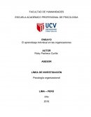 Ensayo sobre aprendizaje en empesas.