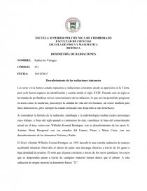 DOSIMETRÍA DE RADIACIONES.. Página 1