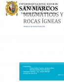 Rocas Ígneas y Procesos Magmáticos