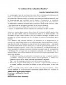 Tema: “El continuo de la evaluación educativa”