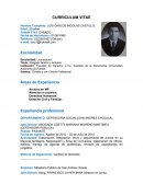 CURRICULUM VITAE- LUIS CARLOS NICOLAS CASTILLO.
